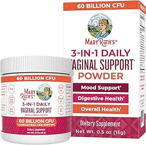 [BRSRMBICA57QA2AY] MaryRuth Organics 3-in-1 Probiotics for Women, Clinically Tested, Vaginal Probiotics for Digestive Health & Hormonal Support, Womens Probiotic Powder, Gut Health, 50 Billion CFU, Allergen Free, 0.5 oz