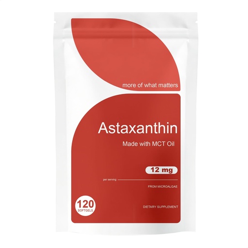 [BRSRGBQYCAFAY3T5] PIRTA Astaxanthin 12mg Softgels - Premium Astaxanthin from Microalgae, Triple Strength, Immune Support - Non-GMO & Gluten Free 120 Softgels (1)
