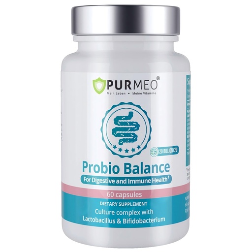[BRSRA2QBCAFWAYL2] purmeo 60 Days Supply Probiotics for IBS-D, Stop IBS Anti Diarrhea, Gas, Bloating - Support Immune, Digestive & Gut Health - Clinical Proven Lab4 Probiotic 20 Billion CFU, Shelf Stable, Vegan