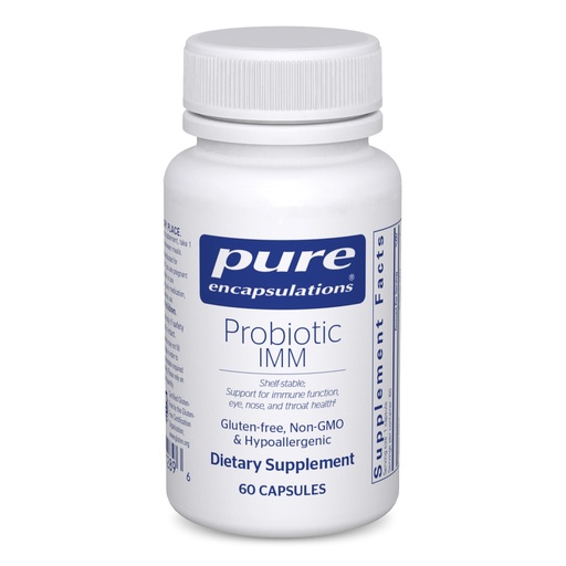 [BRSWIZ3RBMIRM3I7] Pure Encapsulations Probiotic IMM | Shelf Stable Probiotic Blend to Support Immune Function and Maintain Eye, Nose and Throat Health* | 60 Capsules