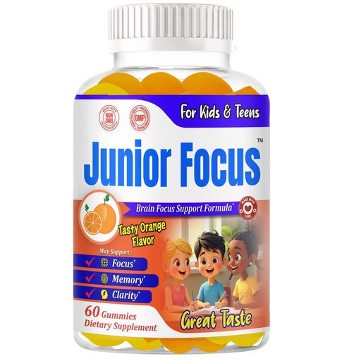 [BRSRECYQB4PWEE3H] Focus Gummies for Kids and Teens – Kids Omega 3 Brain Support Gummies Vitamins for Kids – Brain Focus Supplements Kids Vitamin Gummies – Orange Flavor 60 Gummy Vitamins for Teens
