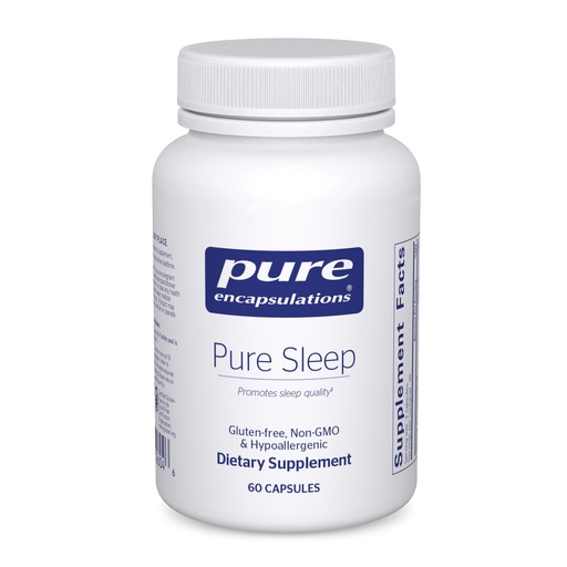 [BRSREAYYPIBRE33L] Pure Encapsulations Pure Sleep – Melatonin-Free Calming Sleep Supplement for Relaxation Support- Ashwagandha, Saffron & Valerian – Gluten-Free, Hypoallergenic, Non-GMO – 60 Count (30 Servings)