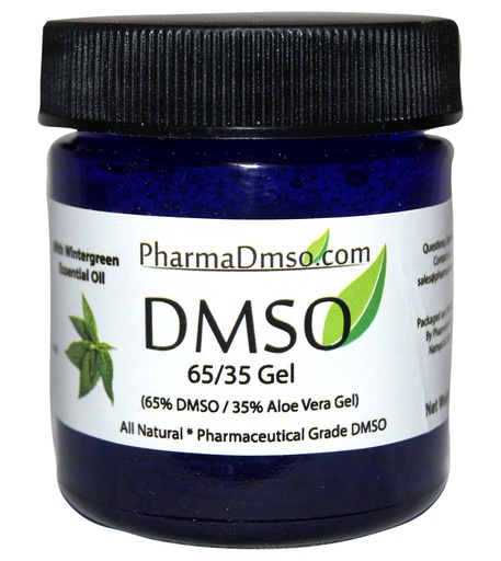 [BRSWG232AB4GEC3D] pharmadmso DMSO Gel infused with Wintergreen Essential oil. 65% DMSO / 35% Aloe Vera (4 oz)