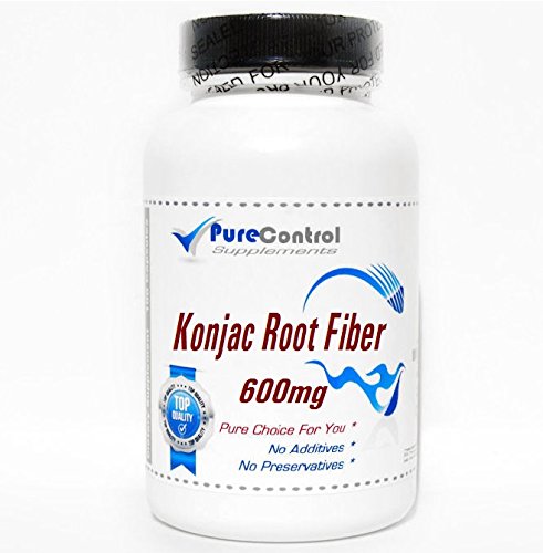 [BRSWKZI5BF6GE2D2] Glucomannan 600mg Konjac Root Fiber // 90 Capsules // Pure // by PureControl Supplements