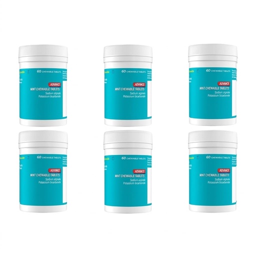 [BRSRGCYDB56GECQ4] Advance Mint Chewable Tablets 60 Pack Mint Acid Reflux & Heartburn - 6 Pack (60 X 6 = 360 Tabs)