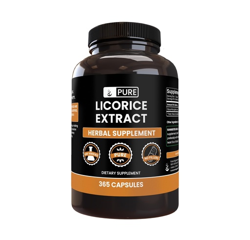[BRSWYCADCACBUFA7] Pure Original Ingredients Licorice Extract (365 Capsules) No Magnesium Or Rice Fillers, Always Pure, Lab Verified