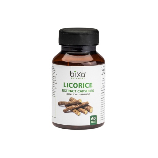 [BRSWKHDZCYIBECT2] bixa BOTANICAL - Licorice Root Extract Capsule (Glycyrrhiza glabra) | 100% Natural Dietary Supplement (60 Count (Pack of1))