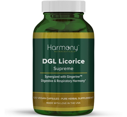 [BRSWYBAKOQMQEGY6] DGL Licorice Supreme Dr Gumman's Clinical Grade Highest Potency Maximum Bioavailability 120 Vegan Capsules Harmony Nutraceuticals