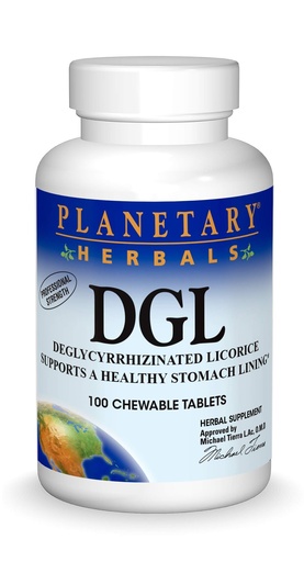 [BRSWIYT7BUPGI2IZ] Planetary Herbals DGL Licorice Tablets, 100 Count