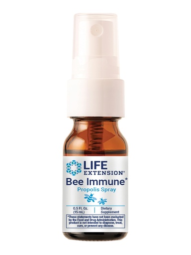 [BRSRGFAZBN7QMCDD] Life Extension Bee Immune Propolis Spray, Fast-Acting Immune Support, Throat Comfort, Respiratory Health, bee Propolis, Gluten-Free, Non-GMO, 15 mL