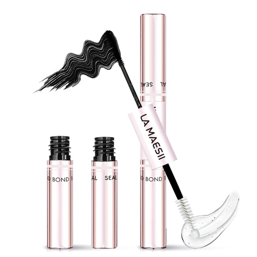 [BRSRAFA6AEPAKHL4] LA MAESII Lash Cluster Glue, Lash Bond and Seal for Eyelash Clusters, 10ml Bond and Seal, Waterproof, 2-in-1 Home Use, Strong Hold for 72H