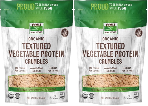 [BRSREEATA4MAYYLG] NOW Foods, Organic Textured Soy Protein Granules, Non-GMO, Versatile, Vegetable-Sourced Protein, 8-Ounce (Packaging May Vary) (Pack of 2)