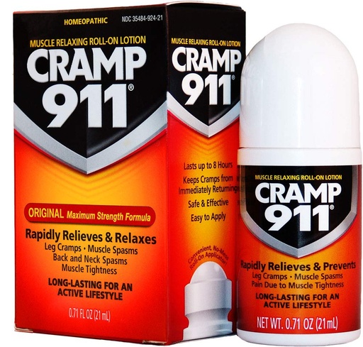 [BRSWIZQFCAIQCHL4] Cramp 911 Muscle Relaxing Roll-on Lotion, 0.71 oz (21 ml), Pack of 3