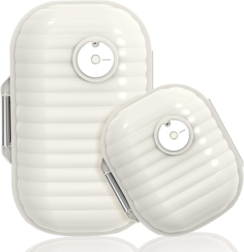 [BRSROZ34AR5BGH3L] Travel Pill Organizer, 2 Pack Portable Pill Box 7 Day Small Pill Case Moisture Proof Daily Medicine Vitamin Container for Vitamins, Supplements Medication Tracker Travel Essentials (Small+ Large)