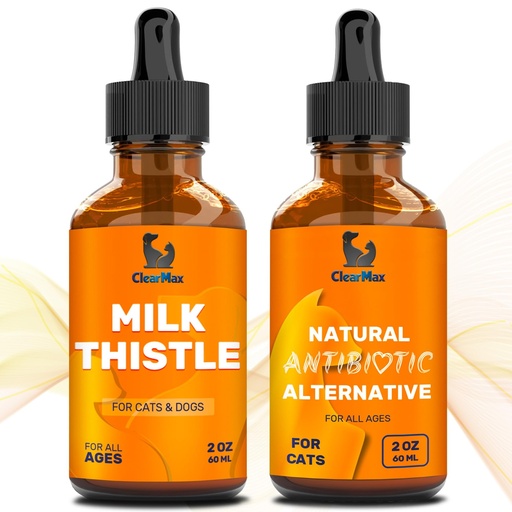 [BRSRAYYKBMHQEAI7] Natural Supplements – Liver Support for Dogs & Cats – Milk Thistle for Cats – Milk Thistle for Dogs – Bundle