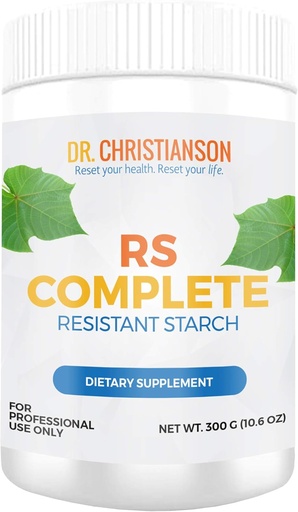 [BRSWGHYYOICAY33G] Dr. Christianson RS 完全耐性スターチパウダー、有機グリーンバナナフラワー - 非 GMO + 乳製品フリーファイバーパウダーサプリメント - メタボリズムリセットダイエット(30サービング/ 300g)