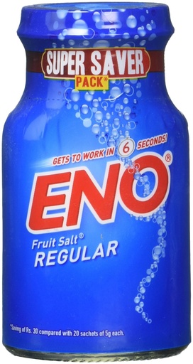 [BRSWIEITOZ6QEEL4] ENO Fruit Salt Sparkling Antacid Original 100g (Regular, 3 Pack)