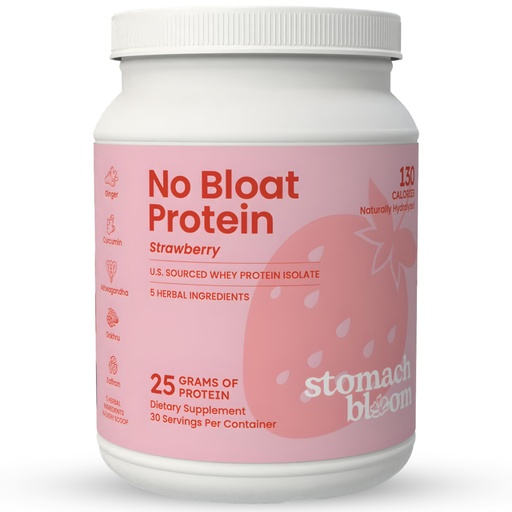 [BRSRECY3CMNQAEIY] No Bloat Protein Powder for Digestive Health – 24g Grass Fed Whey Isolate with 5 Herbal Extracts – Mango Smoothie