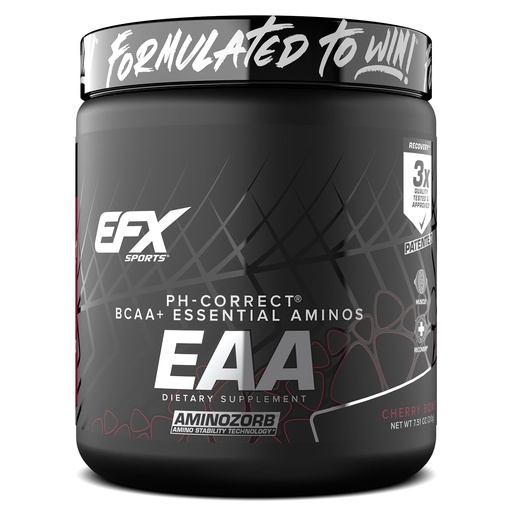 [BRSWGGT6AV5AOHY3] EFX Sports Training Ground EAA | Essential Amino Acids Supplement | Energy & Protein Synthesis | Pre, Intra, or Post Workout | 40 Servings (Cherry Bomb)