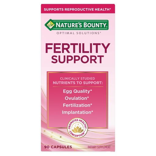 [BRSRGAIKAADQGYAY] Nature’s Bounty Optimal Solutions Fertility Support, with Clinically Studied Nutrients NAC, Selenium and Vitamin E Plus Vitamin D and CoQ10 to Support Ovulation and Fertilization – 90 Capsules