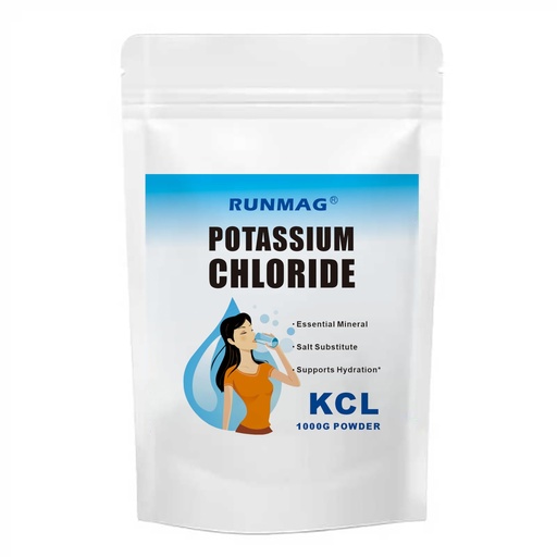 [BRSREAD2CMMQM3QY] Potassium Chloride, Salt Substitute, Food Grade Powder 1kg (2.2 lbs)