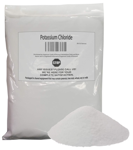 [BRSWYCQDBEBQMDT2] Potassium Chloride Powder 2 Pound-Pure Potassium Chloride Supplement, A Salt Substitute for Sodium Chloride