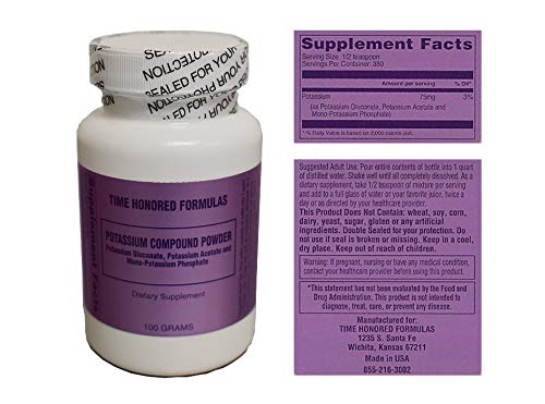 [BRSWYBT6CR5WOC3K] Potassium Compound Salts - for Gerson Therapy - Crystalized Powder - 100GMS