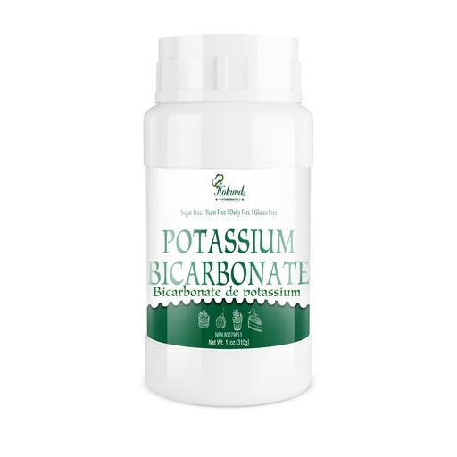 [BRSRACQ7OAFRQEQ7] 11oz Potassium Bicarbonate, 100% Pure Potassium Bicarbonate Powder - Food Grade Mineral Supplement for Plants, Cakes, Winemaking, Natural Baking Soda Leavening Agent, Gluten Free | Vegan Friendly