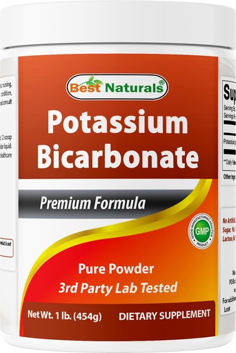 [BRSRE2T4OAMQEETB] Best Naturals Pure Potassium Bicarbonate 1 LB Powder