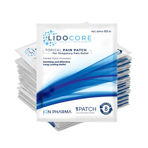 [BRSREGT6PMFQYA36] Lidocore 4% Lidocaine Pain Relief Patches – Maximum Strength OTC Topical Numbing Patch | Safe & Compliant Formula | Strong Adhesive | Odor-Free, Fragrance-Free | 50 Count