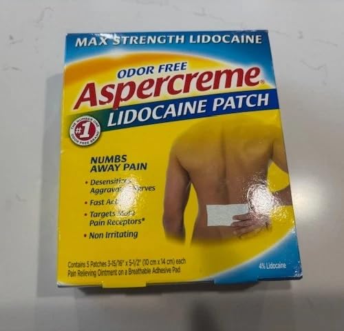[BRSWGZQHPIHWG335] Aspercreme Lidocaine Patches - 5 count (Pack of 3)