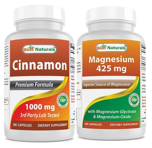 [BRSRMCQEC4IAI3LL] Cinnamon 1000 mg & Magnesium Glycinate 425 mg