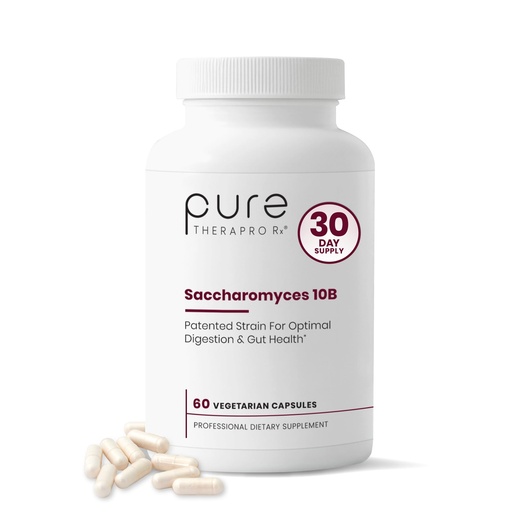 [BRSROGA7CIFGMF3P] Pure Therapro Rx Saccharomyces Boulardii Probiotics 10 Billion CFU - Made in USA | No Fillers, Patented Strain: Lynside CNCM I-3799 Probiotics for Men and Women 60 Capsules