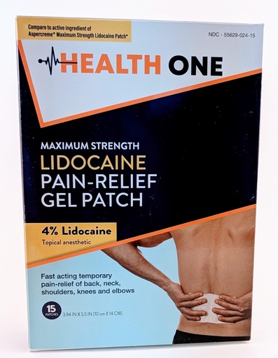[BRSREYL7OQNAG2DU] Maximum Strength Lidocaine Pain Relieving Gel Patch – 4% Lidocaine