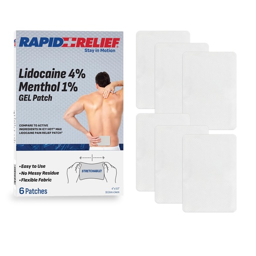 [BRSRGGL3B4NROGY2] Lidocaine 4% + Menthol 1% Gel Patch