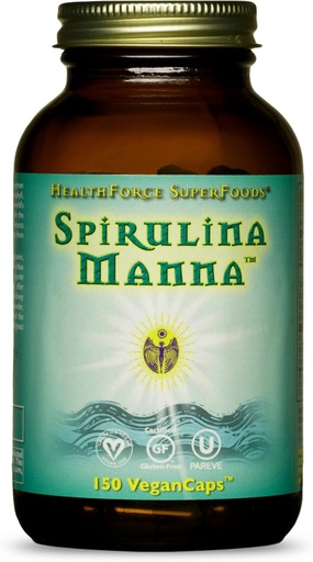 [BRSWGBTQPIFBM3T4] HealthForce SuperFoods Spirulina Manna - kapslid - 150 vegankapslit
