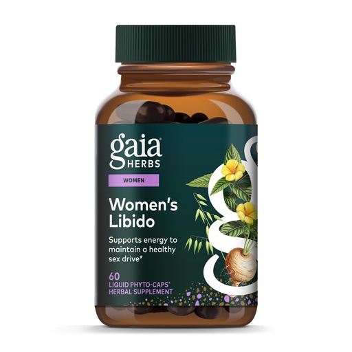 [BRSWIYL7C4ARSEDY] Gaia Herbs Womens Libido - Supports Energy to Maintain Healthy Libido* - with Tribulus & Horny Goat Weed - 60 Vegan Liquid Phyto-Caps (60 Servings)