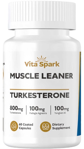 [BRSREAAEDEBBG3DO] Turkesterone Muscle Leaner - High Potency Men's Supplement with Tongkat Ali & Fadogia Agrestis for Workout, Support Performance Energy Vitality Stamina & Strength | 60 Capsules