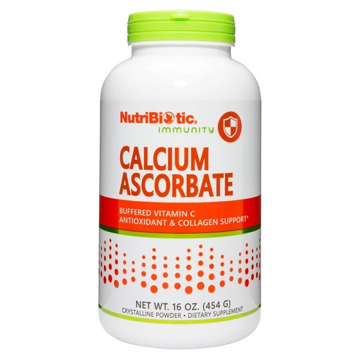[BRSWIYQAO4FGG2IZ] NutriBiotic - Calcium Ascorbate Vitamin C Powder, 16 Oz | Essential Antioxidant & Collagen Supplement Buffered with Calcium | Non-Acidic & Easier on Digestion Than Ascorbic Acid | Gluten & GMO Free