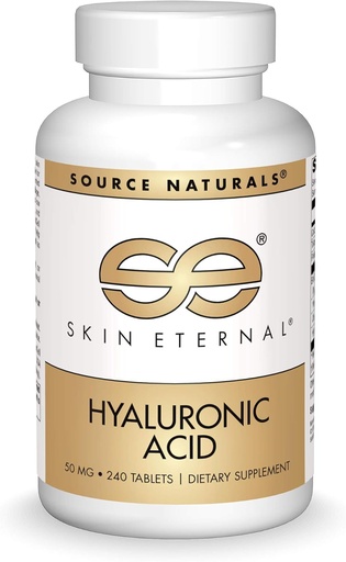 [BRSWKEAGCQDBQAIZ] Source Naturals Skin Eternal Hyaluronic Acid, 50 mg - 240 Tablets