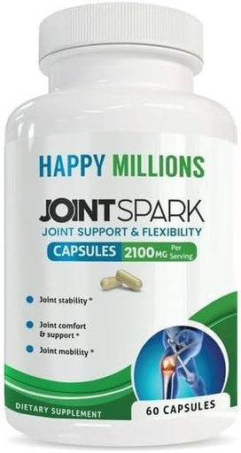 [BRSREYA2CUDQE33B] JOINTSPARK Joint Support Supplement – Glucosamine, Chondroitin & MSM with Boswellia, Turmeric, Quercetin & Bromelain – Supports Joint Comfort – Gluten Free, Non GMO – 60 Capsules
