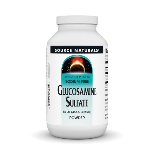 [BRSWIYT3PMCAAYDY] Source Naturals Glucosamine Sulfate, Sodium-Free Powder for Joint Support - 16 oz Powder