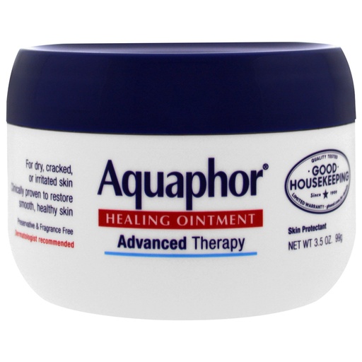 [BRSWGEAYC5YBG2D3] Aquaphor Healing Ointment, 3.5 oz., Moisturizes and Soothes Dry, Cracked, Irritated Skin, Use on Chapped Lips Hands or Feet, Fragrance Free, Latex Free, Hypoallergenic, Promotes Healthy Skin
