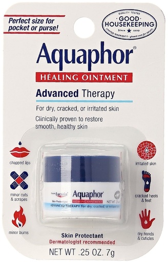 [BRSWKGYIBIDB2E32] Aquaphor Healing Ointment Advanced Therapy Skin Protectant 0.25 oz (Pack of 4)