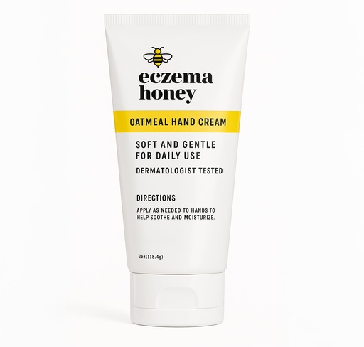 [BRSROAI7BB5QACI2] ECZEMA HONEY Oatmeal Hand Cream - Natural Hand & Body Lotion for Eczema Rash Relief - Eczema Cream for Dry, Itchy, Sensitive, & Irritable Skin (2 Oz)