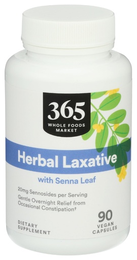 [BRSWYBQQBMDQMCTV] 365 by Whole Foods Market Herbal Laxative, 90 CT