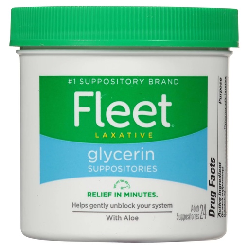 [BRSWIF35BYMGAFLU] Fleet Suppos Adult Size 24s Fleet Adult Glycerin Suppository Laxatives