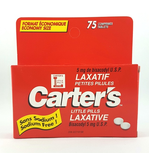 [BRSWGYADCN5G2ETA] CARTER'S LITTLE PILLS 75'S