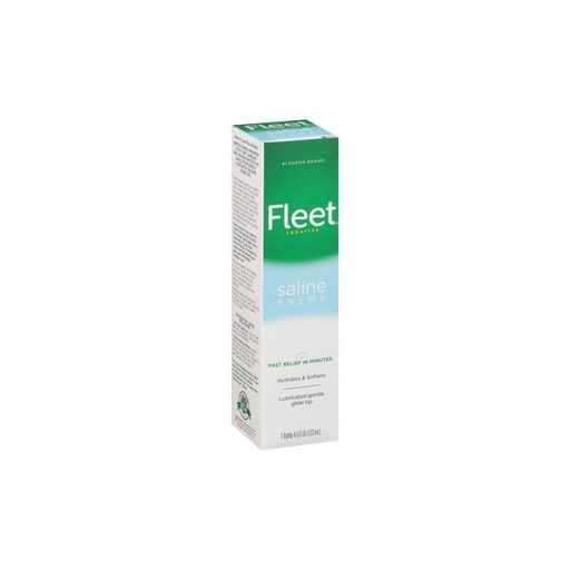 [BRSWIYQOAAGBACLY] Fleet Enema, Ready-to-Use Saline Laxative, 4.5 Fluid Ounce