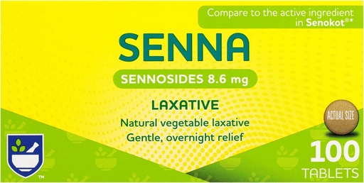 [BRSWIYTZOV6G2YL7] Rite Aid Senna-Lax, Tablets - 100 ea